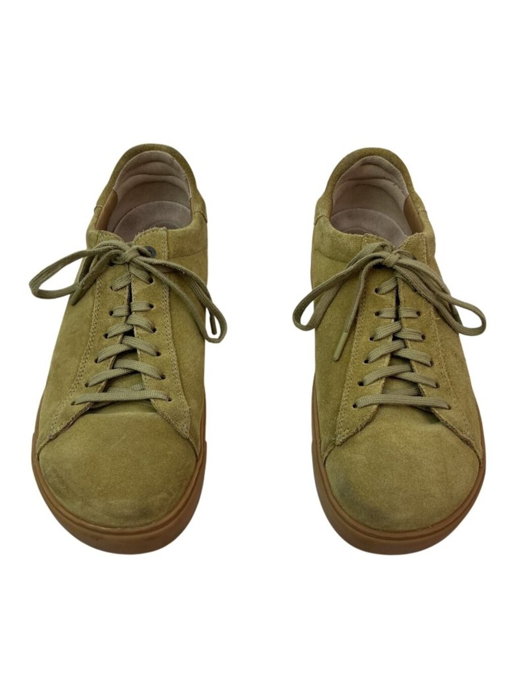 Birkenstock Bend Low Khaki Suede Lace-Up Sneakers Mens 10 Tan